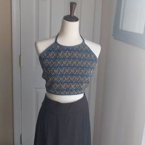 Vintage Denim Halter Top